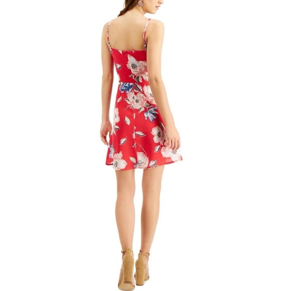 French Connection Dress Cari Size 12 Summer Floral Print Camisole Pink & Blue - Picture 7 of 14